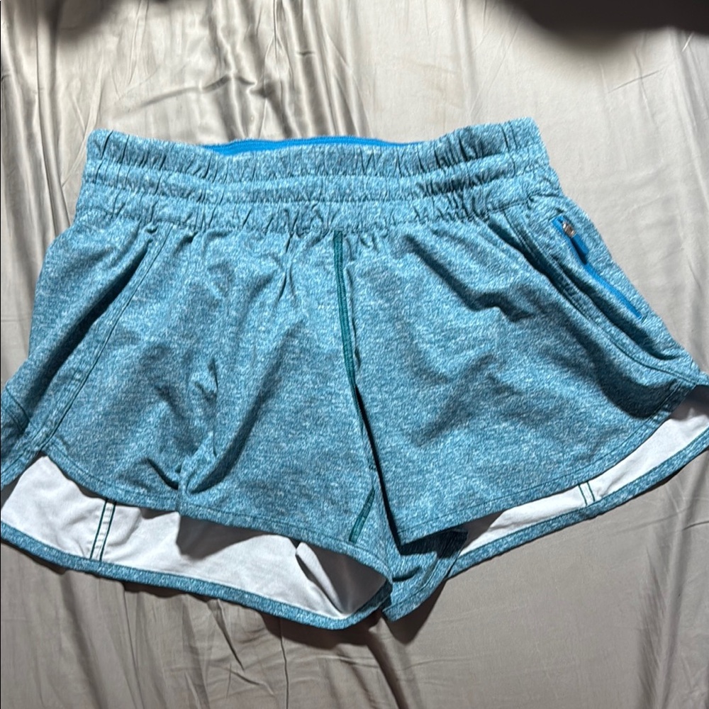 Lululemon Athletica Blue Athletic Shorts with Elastic Waistband